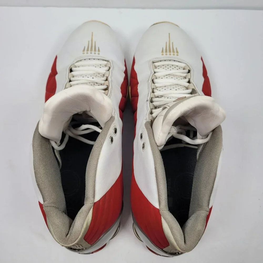 Vintage 2K Nike Shox Men's White Red Basketball Sneakers 830218-101 US Size 13 - Picture 5 of 9